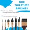 Princeton Series 4750 Neptune Synthetic Squirrel Brush-Short Handle Round Size 16
